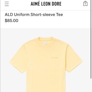 ALD uniform short sleeve T-shirt
